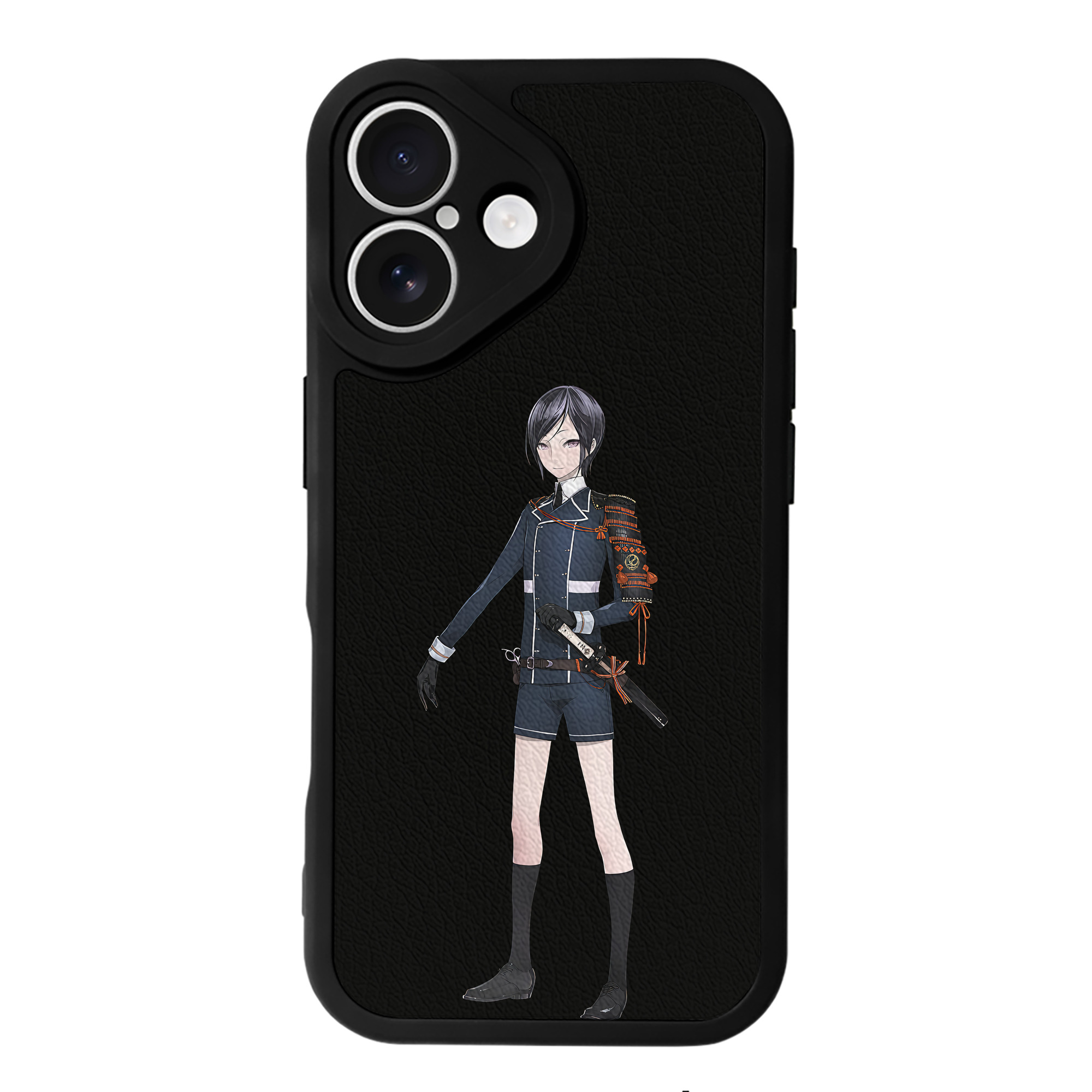 （画像用） 刀剣乱舞 Touken Ranbu 【iPhone 16シリーズ対応】シリコンスマホケース（レザー調） 材質：シリコン
